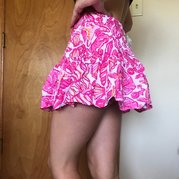 Lilly Pulitzer Pink Printed Mini Skirt Size XS - Picture 2 of 4